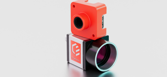 Example of an IDS industrial camera with individual color or print.