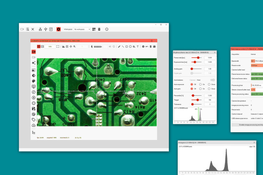 PC screen PCB design with custom software interface.