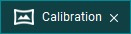 Calibration tab with icon for calibration options