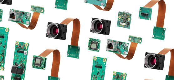 uEye ACP components from sensor board to C-mount
