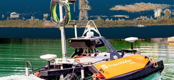 Autonomous watercraft surveys shore area