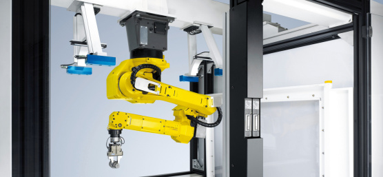Bin-Picking-Roboterzelle von bsAutomatisierung mit Ensenso N10 3D-Kamera