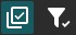 Icon to apply settings with check mark symbol