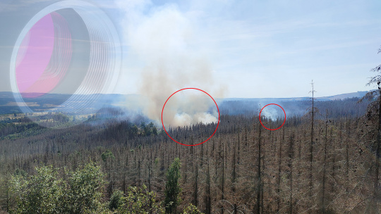 Camera system detects source of fire in forest