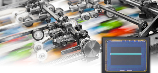 Application example Machine arms over a colorful blurred background