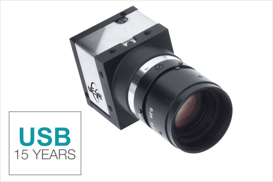 The uEye camera with USB interface celebrates its 15th anniversary