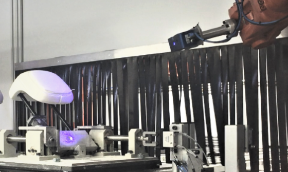 Foam parts are inspected by an Ensenso 3D camera