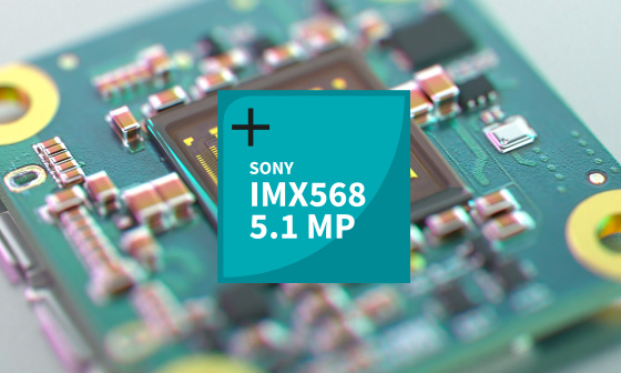 Sensor in cut with labelling above in blue box.