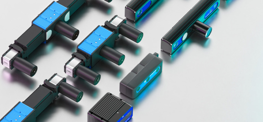 IDS cameras from the IDS Ensenso 3D camera family.