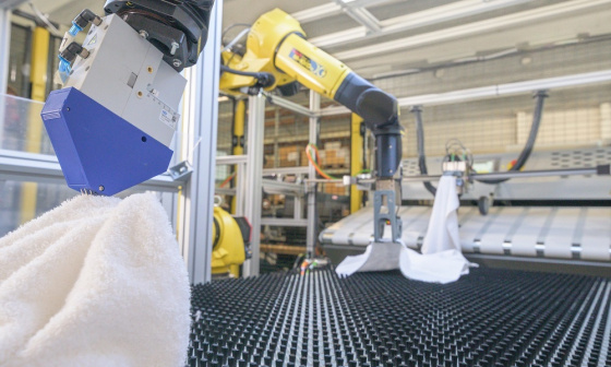 Intelligent robotics for laundries closes automation gap