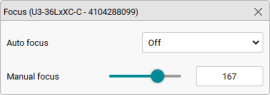 Focus dialog