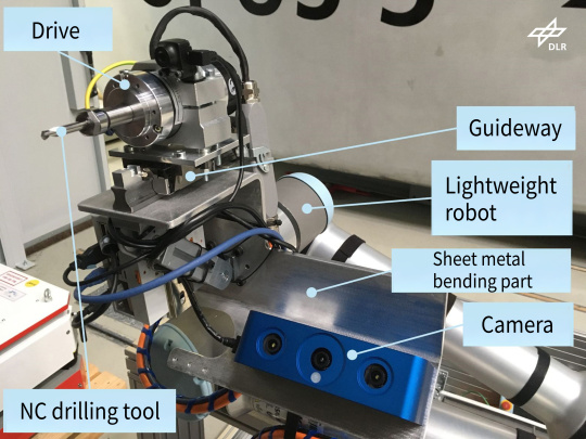 Lightweight robot and key components of the marking unit, including 3D camera