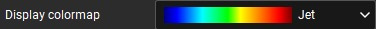 Color display selection with jet colour scale