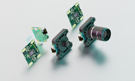 Camera variants of the IDS GigE uEye LE single-board cameras
