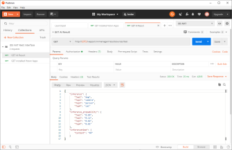 Postman is a development and test environment for Rest APIs