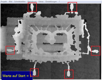 Casting beans Screenshot 3D data displayed in gray value levels