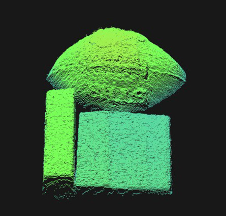 Isolated point cloud with fine structural details