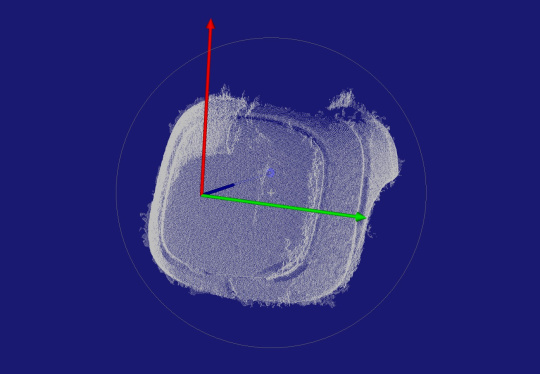 Exact 360° image of the foam product