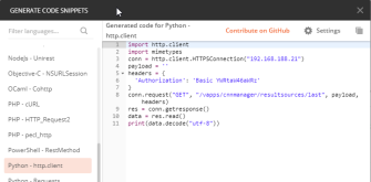 Generated code for Phyton in 11 lines