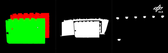 Various point clouds (red/green and black and white)