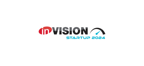 The logo of inVISION Startups 2024.