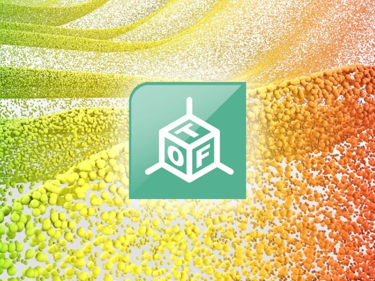 Yellow and orange dots with green ToF icon