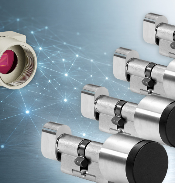 IDS uEye XCP camera with multiple metal locking cylinders