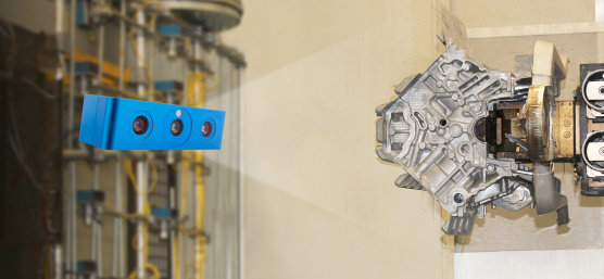 Ensenso camera examines die-cast part