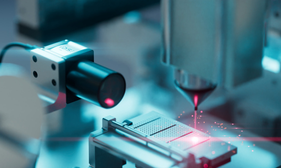 IDS camera monitors laser process in industrial application