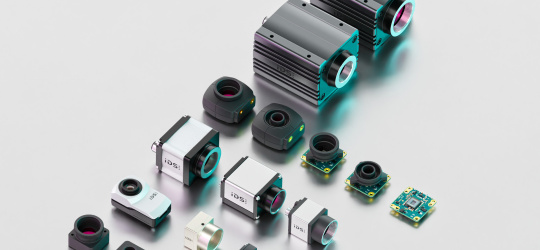 Cameras from the IDS uEye 2D camera family.