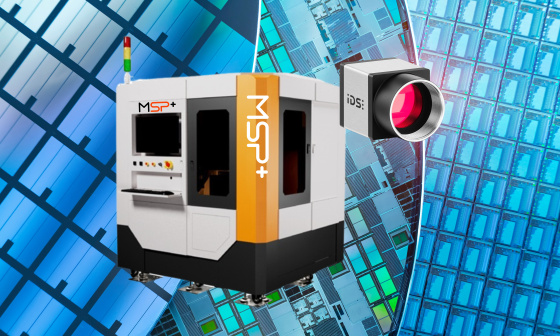 MSP+ laser soldering machine with IDS USB3 cameras for precise HBM modules.