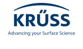 Krüss logo with Advancing your Surface Science lettering.