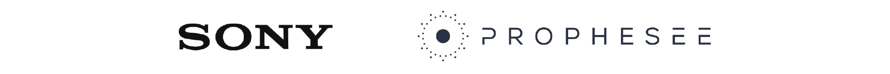 Sony and Prophesee logos