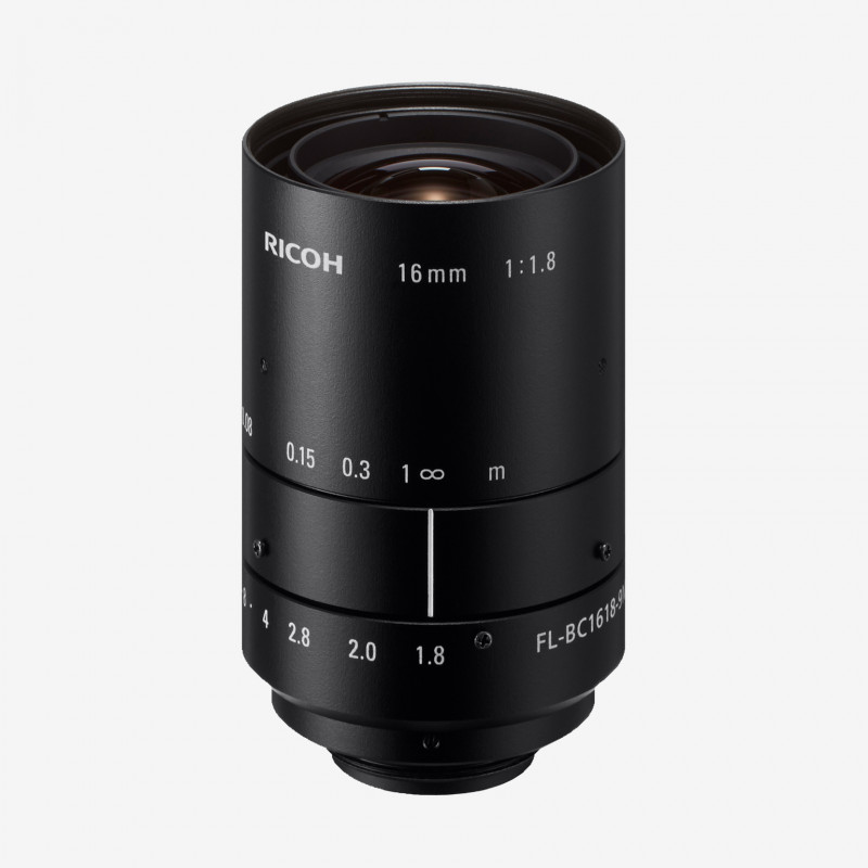 Lens, RICOH, FL-BC1618-9M, 16 mm, 1"