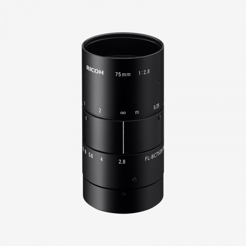Lens, RICOH, FL-BC7528-9M, 75 mm, 1"