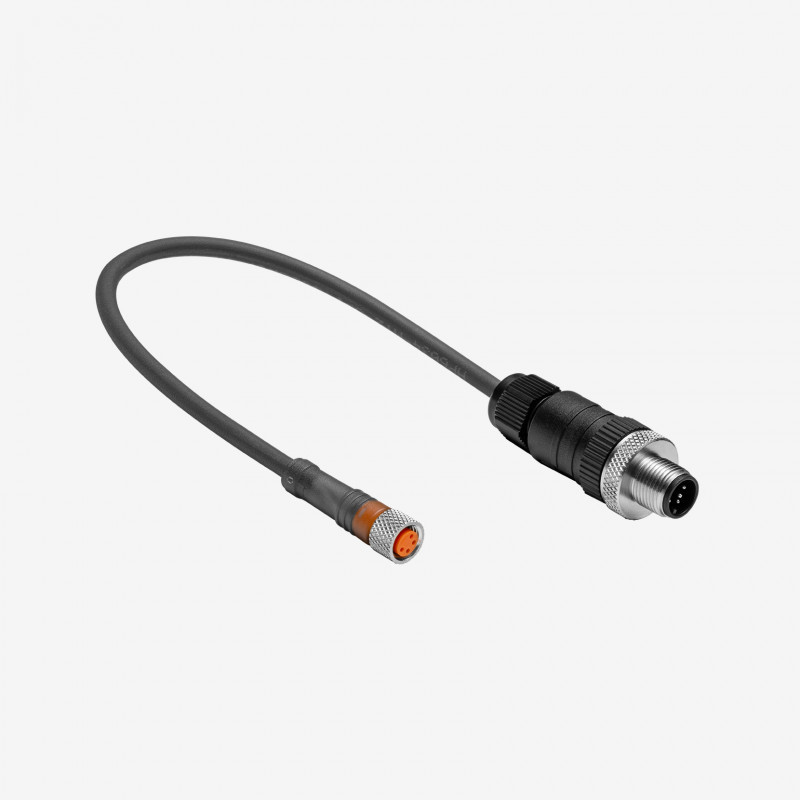 Adapter cable M8 4-pin to M12 5-pin