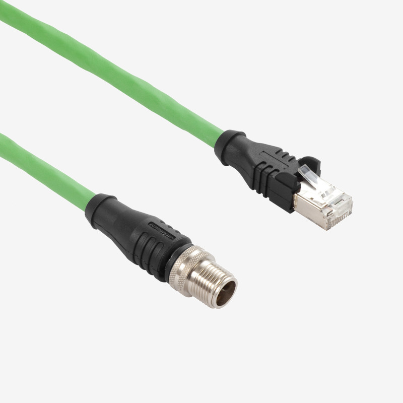 GigE, Cat6a, straight, screwable, IP65/67, 20 m
