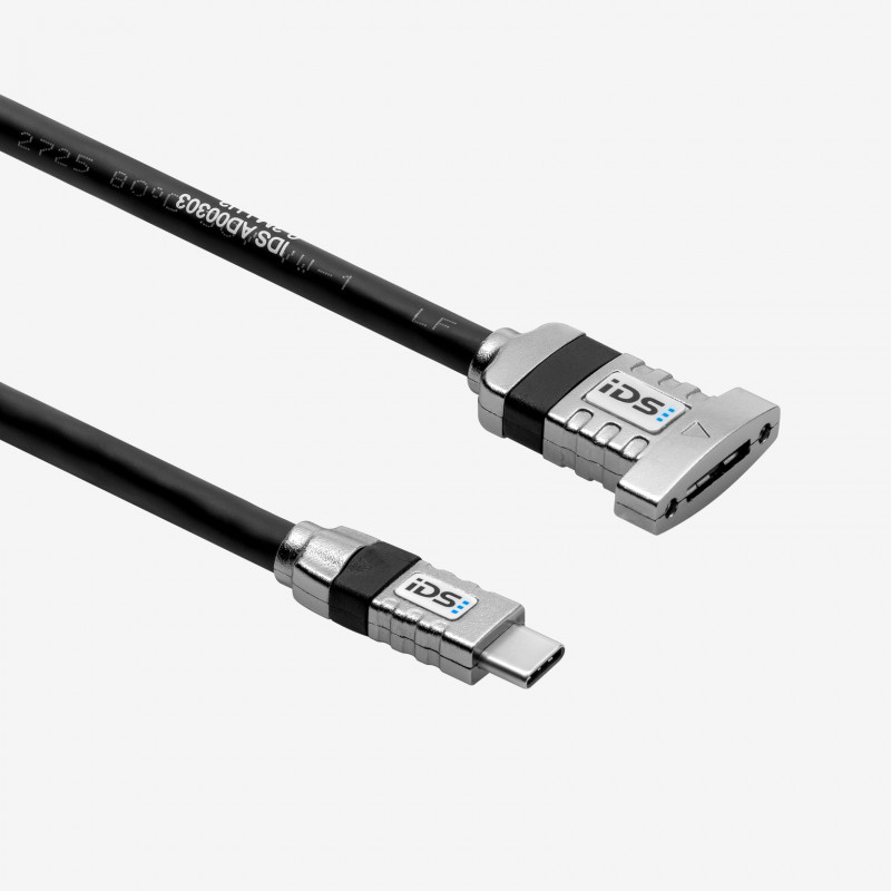 USB 3, adapter cable, straight, screwable, 0.3 m