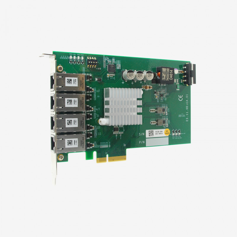 Neousys PCIe-PoE354at x4 network card 4-port