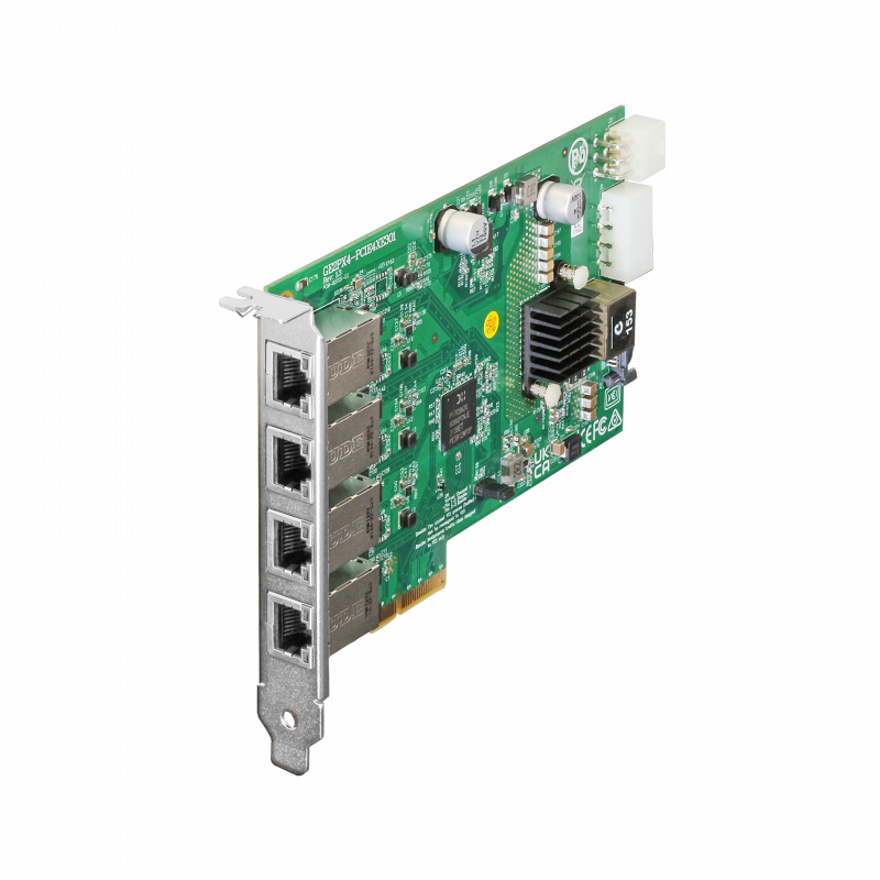 2.5G POE+ PCie Card, 4 Port, RJ45