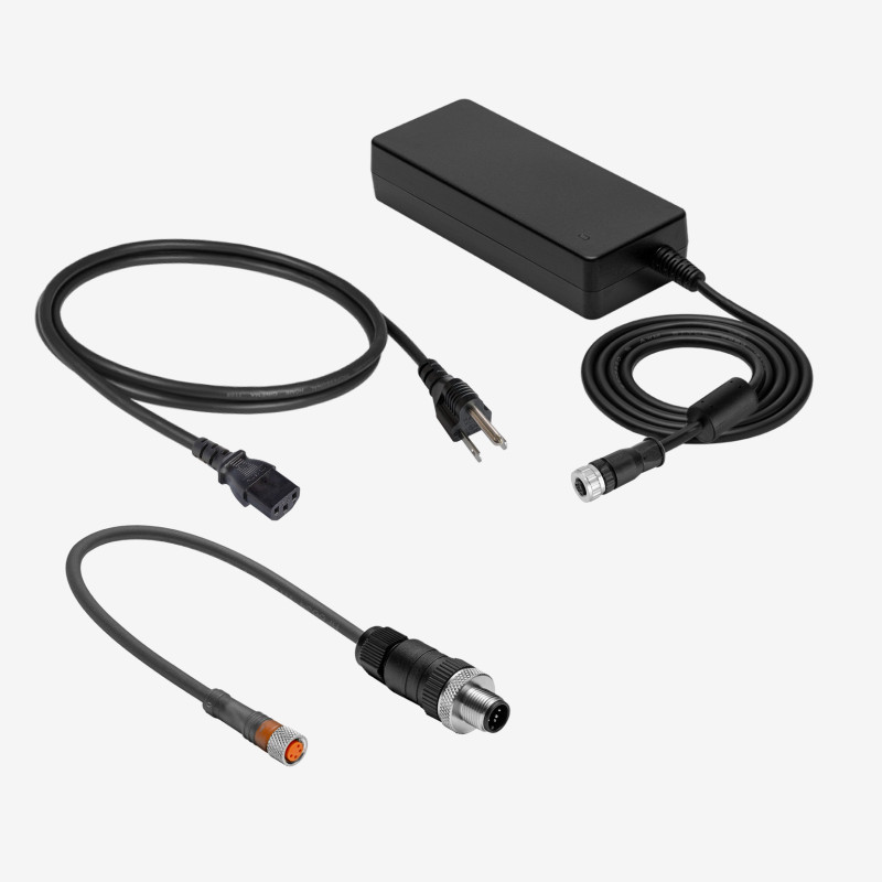 Ensenso power supply set M8-4, straight, screwable / US