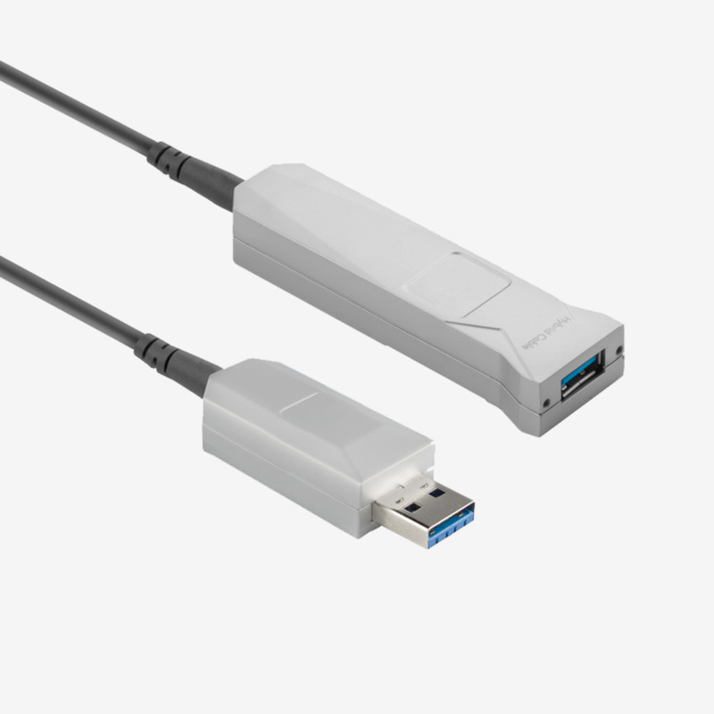 USB 3, AOC, active cable, straight, screwable, 5 m